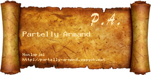 Partelly Armand névjegykártya